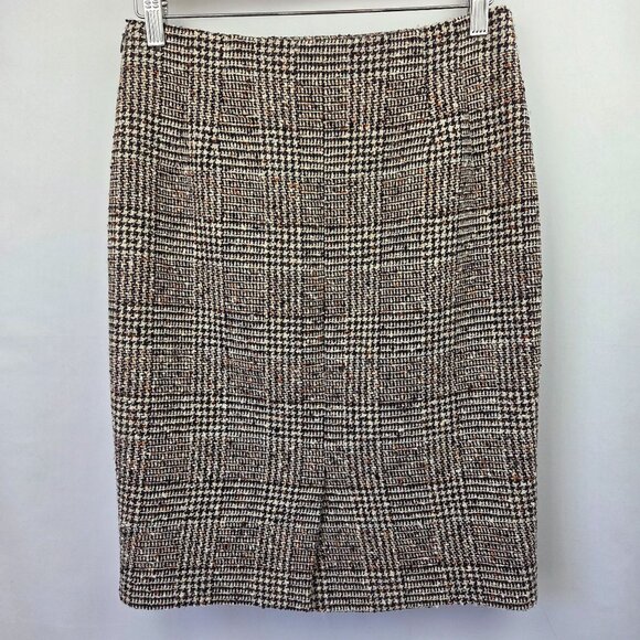 Brooks Brothers Wool-Blend Tweed Pencil Skirt Size 4 - Picture 2 of 13